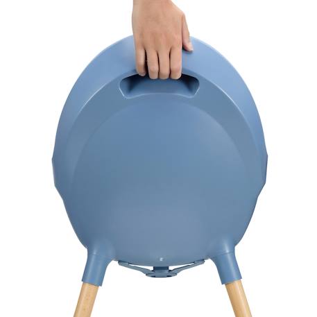 Chaise Haute Kinderkraft FINI 2 2 en 1 avec Plateau Réglable, Harnais 5 Points, Repose-Pieds et Assise en Éco-Cuir Beige+Bleu+Gris+Vert 12 - vertbaudet enfant 