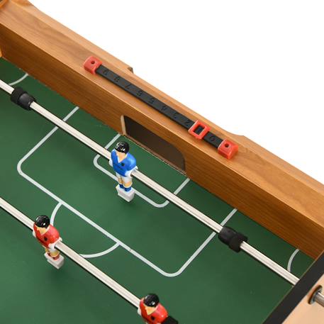 Baby-foot table de babyfoot pliable dim. 98l x 42l x 62h cm 2 balles fournies mdf Marron - bois et noir 5 - vertbaudet enfant 