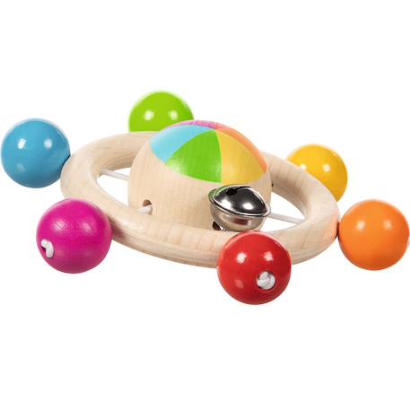Hochet toupie de perles arc-en-ciel Beige 2 - vertbaudet enfant 