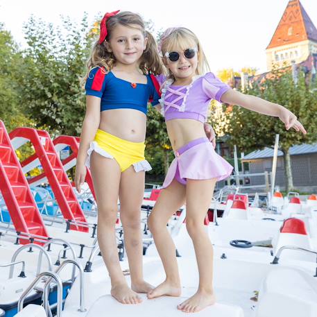 Maillot de bain 2 pièces fille princesse uv upf 50+ Bleu 5 - vertbaudet enfant 