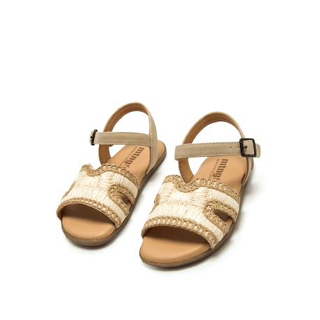 Sandales filles synthétique boucle barefoot Beige 6 - vertbaudet enfant 