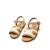 Sandales filles synthétique boucle barefoot Beige 6 - vertbaudet enfant 