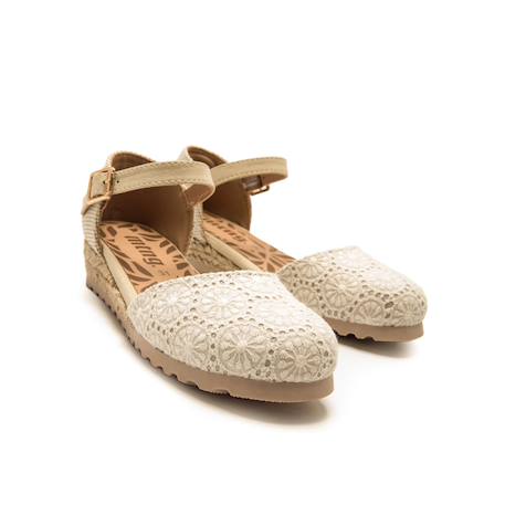 Sandales filles synthétique boucle Beige 4 - vertbaudet enfant 