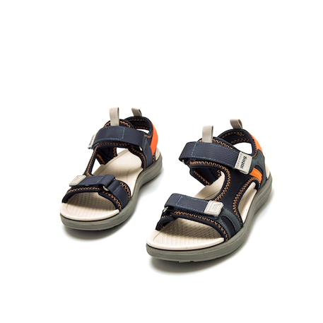 Sandales garçon textile fermeture adhésive Blue 2 - vertbaudet enfant 