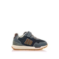 Chaussures-Sneakers garçon textile lacets- fermeture adhésive