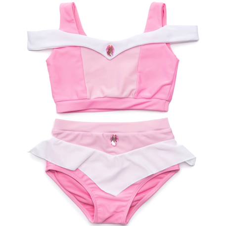 Maillot de bain 2 pièces fille princesse uv upf 50+ Rose 2 - vertbaudet enfant 