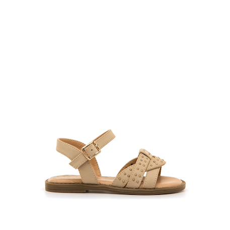 Sandales filles synthétique boucle Beige 1 - vertbaudet enfant 
