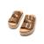 Sandales filles synthétique Black+Brown 10 - vertbaudet enfant 
