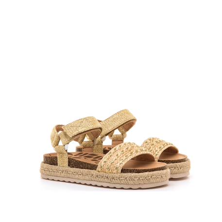 Sandales filles synthétique boucle Beige 5 - vertbaudet enfant 