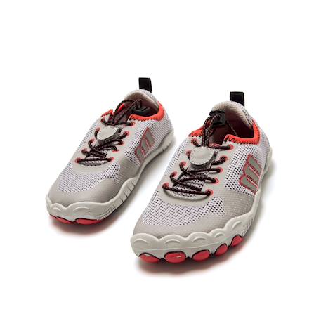 Sneakers filles synthétique lacets Grey+Pink 4 - vertbaudet enfant 
