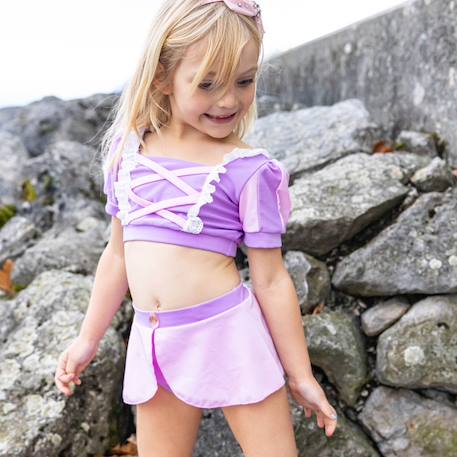 Maillot de bain 2 pièces fille princesse uv upf 50+ Violet 3 - vertbaudet enfant 