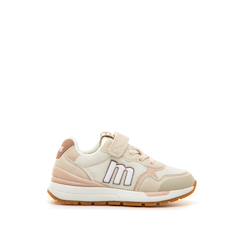 Chaussures-Chaussures bébé 17-26-Sneakers filles textile lacets- fermeture adhésive