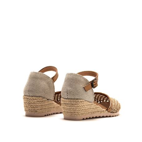Sandales compensées fille synthétique boucle Brown 3 - vertbaudet enfant 