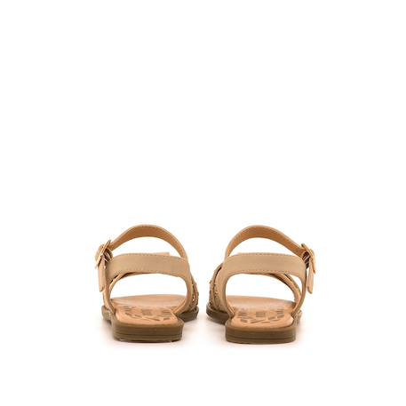 Sandales filles synthétique boucle Beige 3 - vertbaudet enfant 