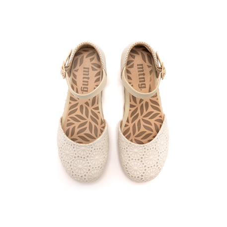 Sandales filles synthétique boucle Beige 2 - vertbaudet enfant 