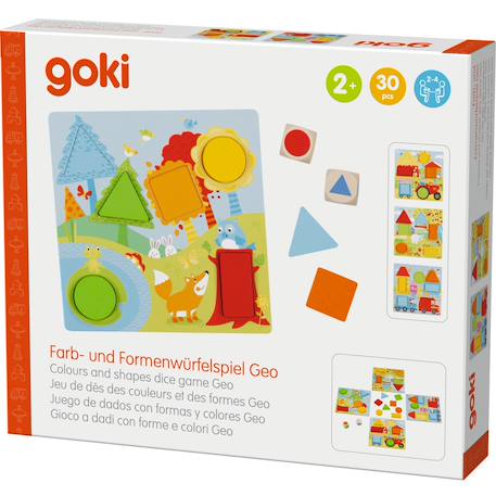 Jeu de dés couleurs et formes Blanc 6 - vertbaudet enfant 