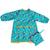 Bavoir tablier manches longues nomade évolutif Bleu+Gris+Vert+Violet 1 - vertbaudet enfant 