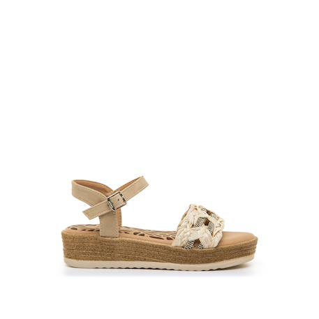 Sandales filles synthétique boucle Beige 1 - vertbaudet enfant 