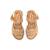 Sandales filles synthétique boucle Beige 4 - vertbaudet enfant 