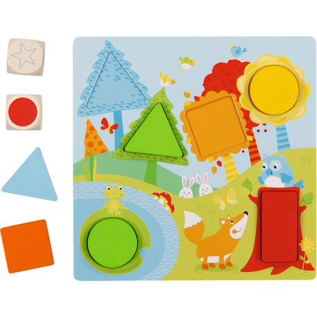 Jeu de dés couleurs et formes Blanc 2 - vertbaudet enfant 