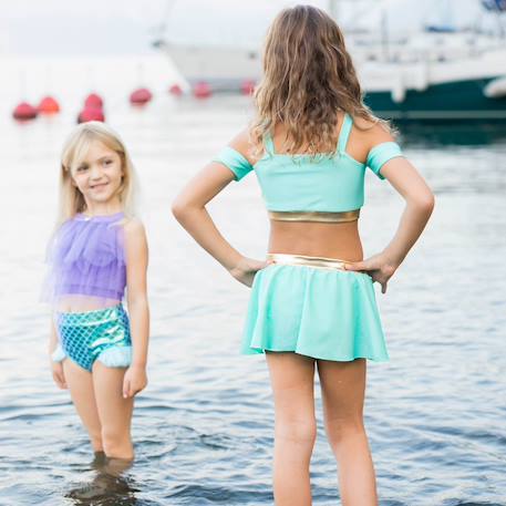 Maillot de bain 2 pièces fille princesse uv upf 50+ Vert 5 - vertbaudet enfant 