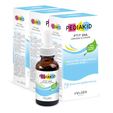 P'tit dha cerveau & vision 30ml - lot de 3 MULTICOLORE 1 - vertbaudet enfant 