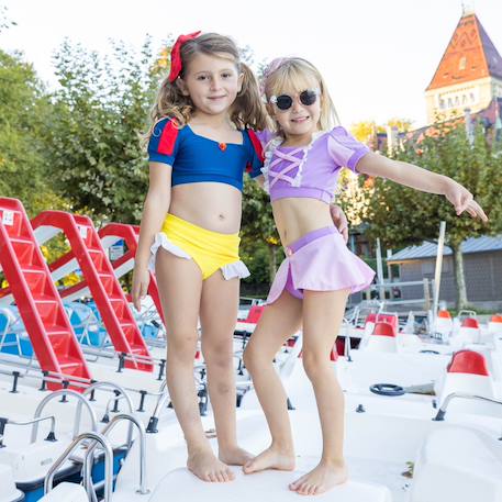 Maillot de bain 2 pièces fille princesse uv upf 50+ Violet 5 - vertbaudet enfant 