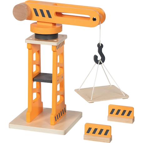 Grue pivotante en bois Orange 6 - vertbaudet enfant 