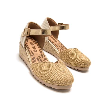 Sandales compensées filles synthétique boucle Grey+Yellow 9 - vertbaudet enfant 