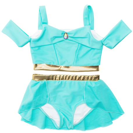 Maillot de bain 2 pièces fille princesse uv upf 50+ Vert 2 - vertbaudet enfant 