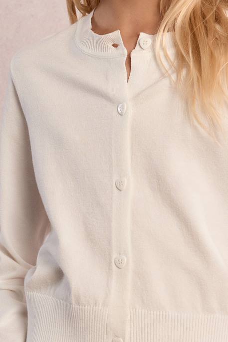 Gilet à boutons Blanc 2 - vertbaudet enfant 