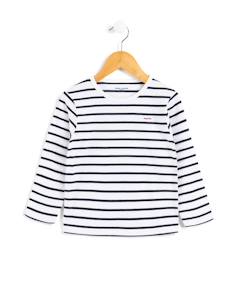 Garçon-T-shirt, polo, sous-pull-T-shirt-Mariniere manches longues 100% coton garçon
