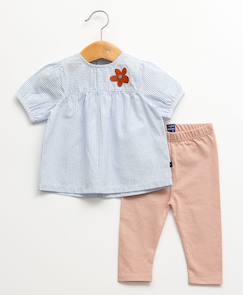 Ensemble tunique + leggings 100% coton bébé fille  - vertbaudet enfant