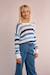 Pull rayé, maille ajourée Bleu 3 - vertbaudet enfant 