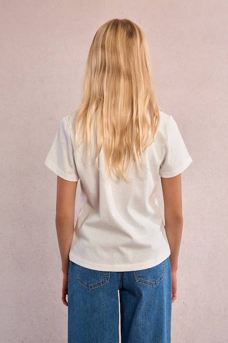 T-shirt à strass Blanc 3 - vertbaudet enfant 