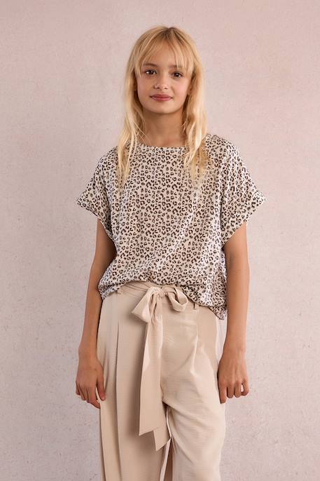 Top imprimé léopard Offwhite maude 5 - vertbaudet enfant 