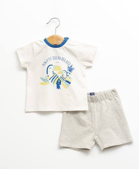 Bébé-Ensemble short + haut 100% coton bébé garçon