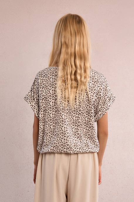 Top imprimé léopard Offwhite maude 4 - vertbaudet enfant 