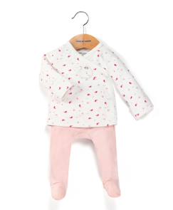 Ensemble pantalon + haut 100% coton bébé fille  - vertbaudet enfant