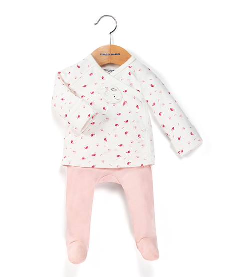 Bébé-Ensemble-Ensemble pantalon + haut 100% coton bébé fille