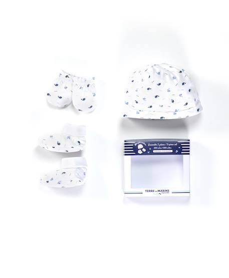 Bébé-Accessoires-Autres accessoires-Ensemble accessoires 100% coton bébé garçon