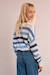 Pull rayé, maille ajourée Bleu 4 - vertbaudet enfant 