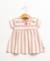 Ensemble robe + bandeau 100% coton bébé fille Fond blanc casse raye rose 1 - vertbaudet enfant 