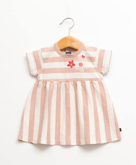 Ensemble robe + bandeau 100% coton bébé fille  - vertbaudet enfant