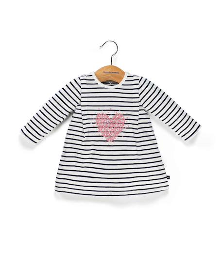Robe manches longues 100% coton bébé fille  - vertbaudet enfant