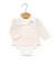 Body manches longues bébé Fond naturel raye peche clair 1 - vertbaudet enfant 