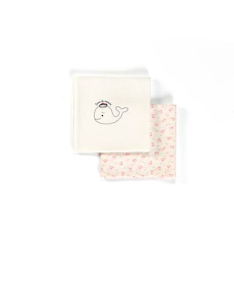 Bébé-Accessoires-Autres accessoires-Ensemble accessoires 100% coton bébé fille