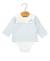 Body manches longues bébé Fond naturel raye bleu ciel 1 - vertbaudet enfant 