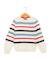 Pull 100% coton garçon Fond blanc casse raye multicol 1 - vertbaudet enfant 