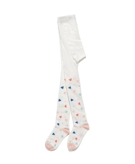 Collants fille Blanc casse 1 - vertbaudet enfant 